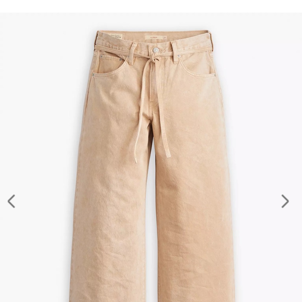 Levi's XL Baggy Straight jeans in Chattered Khaki Tan size 27 x 29